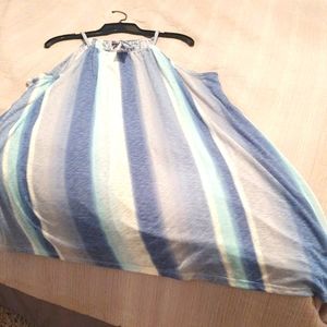LB Blu/wht stripe asymmetrical top18/20NWT